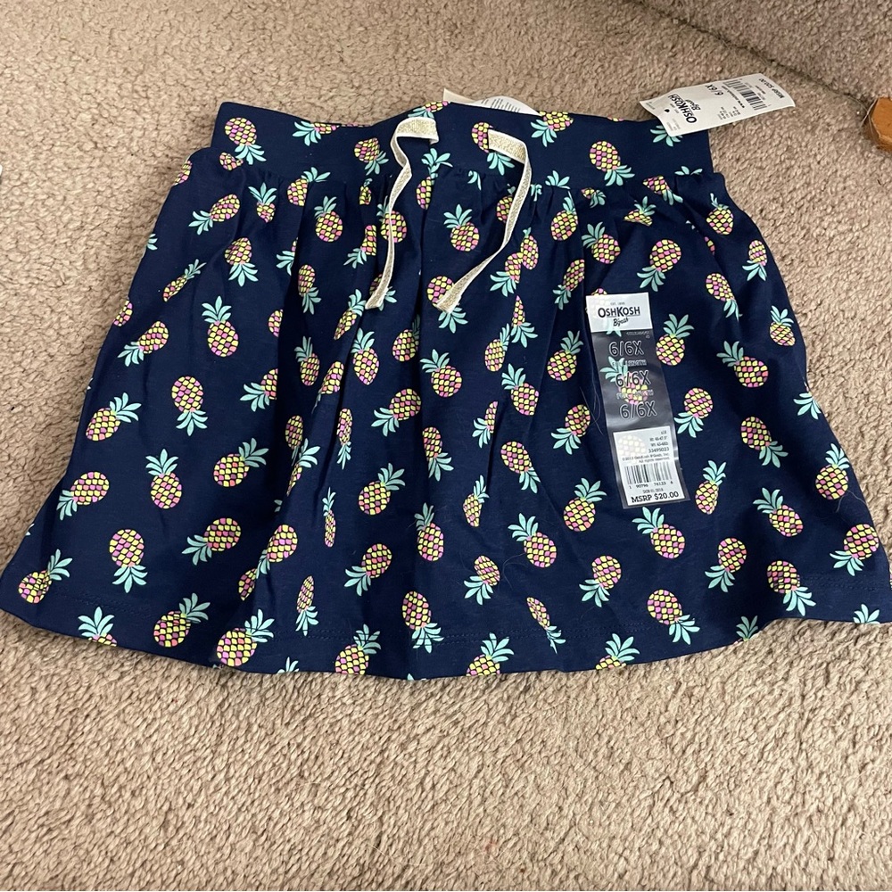 Carter's Navy Pineapple Skort